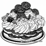 Coloring Page of Oreo with Different Toppings 2