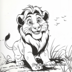 Coloring Pages Featuring the African Lion 4