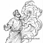 Coloring Pages Illustrating God Forming Adam 4