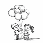 Coloring Pages of Children Holding Balloons of Hope 3