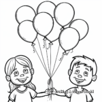 Coloring Pages of Children Holding Balloons of Hope 4