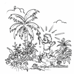 Coloring Pages of God Creating Plants and Trees 2