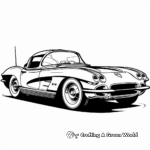 Coloring Pages of Iconic Corvette Logos 1