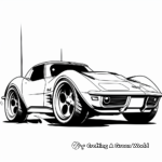 Coloring Pages of Iconic Corvette Logos 3