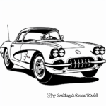 Coloring Pages of Iconic Corvette Logos 4