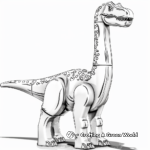 Páginas para colorear de Lego Jurassic World Brachiosaurus 1