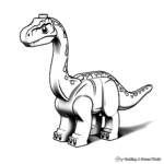 Páginas para colorear de Lego Jurassic World Brachiosaurus 3