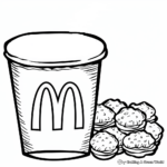 Coloring Pages of McDonald's Chicken Nuggets 4