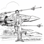 Coloring Pages of Poe Dameron's X-Wing 3