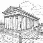 Coloring Pages of the Ancient Hebrew Temple 1