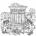 Coloring Pages of the Ancient Hebrew Temple 2