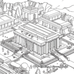 Coloring Pages of the Tabernacle Building 1