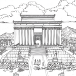 Coloring Pages of the Tabernacle Building 2