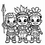 Coloring Pages Showcasing African Tribes 2