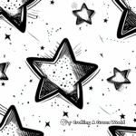 Coloring Pages: Stars Representing Hope in Darkness 2