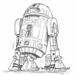 Comic Style R2D2 Coloring Pages 3