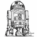 Comic Style R2D2 Coloring Pages 4
