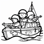 Command Post on D-Day Coloring Pages 2
