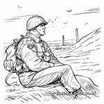 Command Post on D-Day Coloring Pages 3