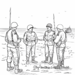 Command Post on D-Day Coloring Pages 4