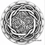 Complex Celtic Mandala Coloring Pages 1