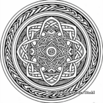 Complex Celtic Mandala Coloring Pages 3