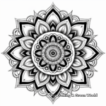 Complex Geometric Mandala Coloring Pages for Adults 1