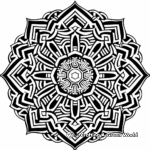 Complex Geometric Mandala Coloring Pages for Adults 2
