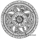 Complex Geometric Mandala Coloring Pages for Adults 3