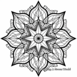 Complex Star Mandala Coloring Pages for Adults 2