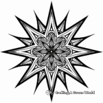 Complex Star Mandala Coloring Pages for Adults 4