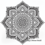 Complicated Mandala Coloring Pages for Older Kids 4