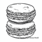 Confectioner's Delight: Macaron Coloring Pages 3