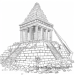 Construction of the Temple: Step by Step Coloring Pages 3