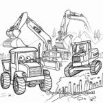 Construction Vehicles Coloring Pages 1