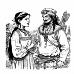 Conversing with Sacagawea: Lewis and Clark Coloring Pages 2