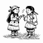 Conversing with Sacagawea: Lewis and Clark Coloring Pages 3