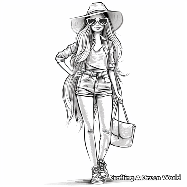 Fashion Barbie Coloring Pages - Free & Printable!