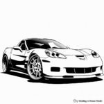 Cool Corvette Sports Car Coloring Pages 1