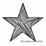 Cool Geometric Star Coloring Pages 1