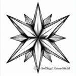 Cool Geometric Star Coloring Pages 4
