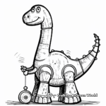 Cool Robot Dinosaur Coloring Pages 4