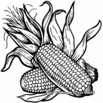 Corn on the Cob Coloring Pages 4