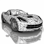 Corvette C7: Intricate Coloring Pages for Car Enthusiasts 1