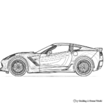 Corvette C7: Intricate Coloring Pages for Car Enthusiasts 4