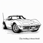 Corvette Generations: Retro to Modern Coloring Pages 2
