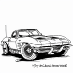 Corvette Generations: Retro to Modern Coloring Pages 4