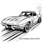 Corvette Racing Car: Speed-Action Coloring Pages 3