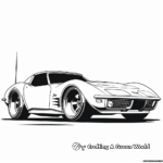 Corvette Racing Car: Speed-Action Coloring Pages 4