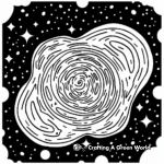 Cosmic Night: Galaxy Gel Pen Coloring Pages 1